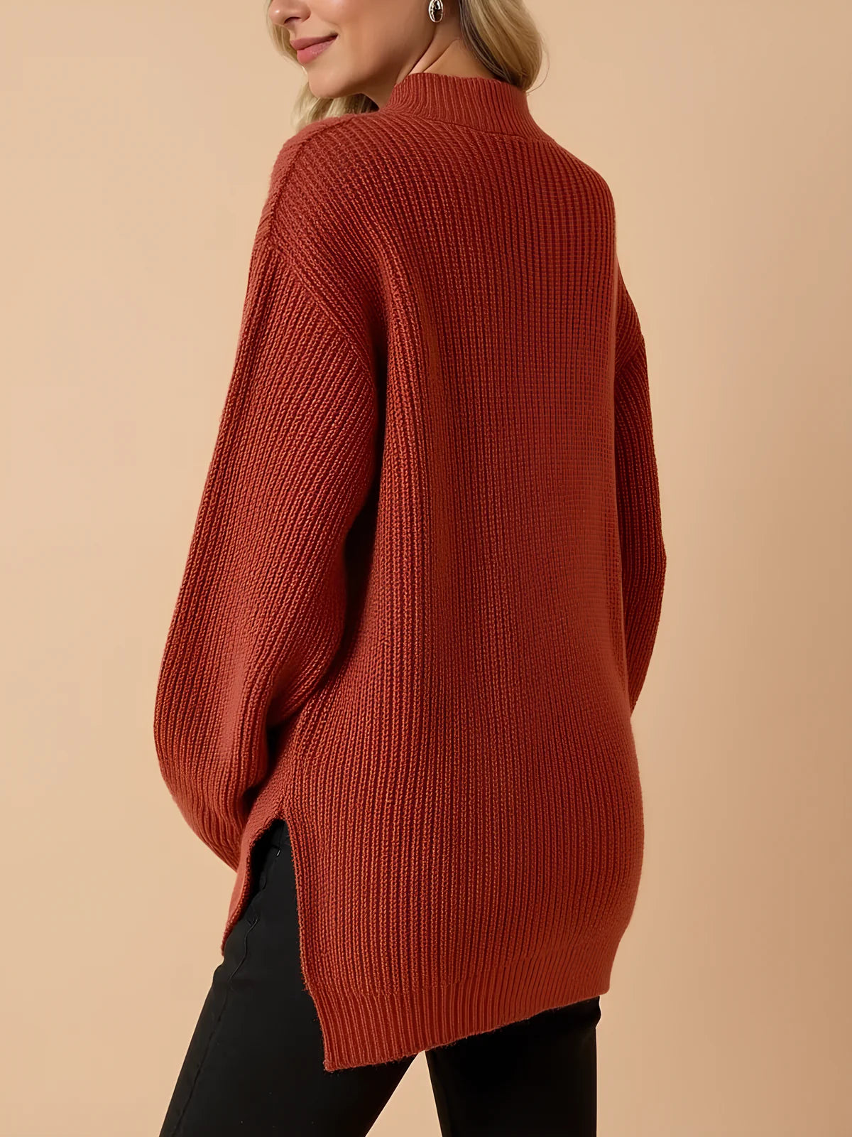 Comfort Half Zip Maternity Sweater