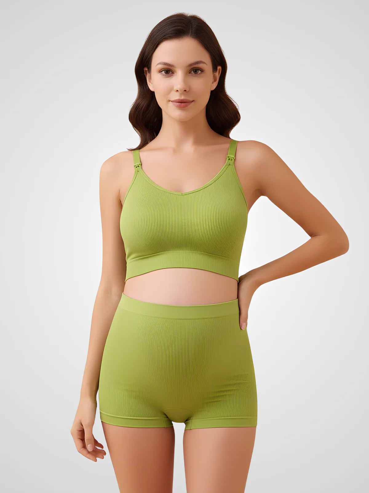 Seamless RibCrop Nursing Bra